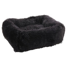 Flamingo Korb Krems rechteckig mit Reißverschluss schwarz – Bild 1 von 3