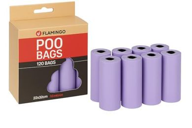 Flamingo Kotbeutel für Hunde Pastellfarben - 120 x 22 cm – Bild 1 von 7