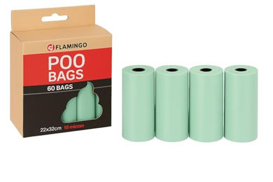 Flamingo Kotbeutel für Hunde Pastellgrün - 60 x 22 cm – Bild 1 von 7