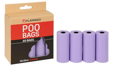 Flamingo Kotbeutel für Hunde Pastellviolett - 60 x 22 g – Bild 1 von 7