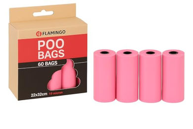 Flamingo Kotbeutel für Hunde Pastellviolett - 60 x 22 cm – Bild 1 von 7