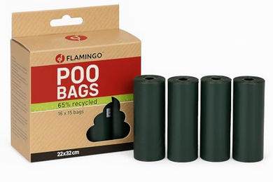 Flamingo Kotbeutel Recycelt Poco Grün - 16 x 15 Stk. – Bild 1 von 3