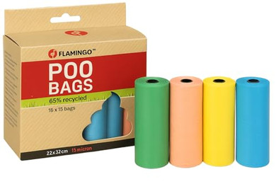 Produktbild von Flamingo Kotbeutel Recycled Poco Mehrfarbig