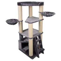 Produktbild von Flamingo Kratzbaum Babel Grau/Weiß 150 cm