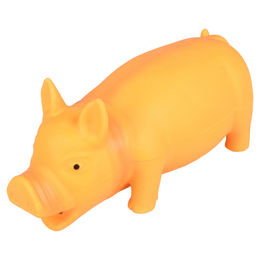 Flamingo Latex Hundespielzeug Schwein Fiona orange - 22 cm – Bild 1 von 2