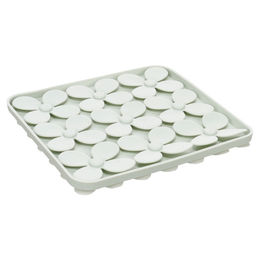 Produktbild von Flamingo Leckmatte Klaver quadratisch hellgrün, Maße: 20 x 20 x 1,5 cm