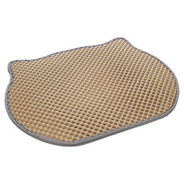 Produktbild von Flamingo Matz Katzenklo-Matte Katzenkopf beige - 1 Stk.