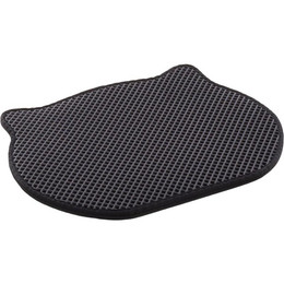 Produktbild von Flamingo Matz Katzenklo-Matte Schwarz