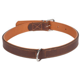 Produktbild von Flamingo Memphis gepolstertes Halsband braun - 55 cm