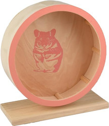 Produktbild von Flamingo Nagerspielzeug Laufrad aus Holz Danco lachsrosa