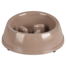 Produktbild von Flamingo Napf Mangi Slow Feeder Taupe Melamin - 500 ml