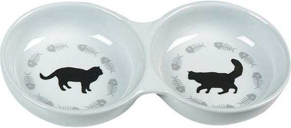 Produktbild von Flamingo Napf-Set Fressnapf Cats doppelt - 150 ml