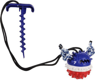 Produktbild von Flamingo Outdoor-Spielzeug Hundespielzeug Erdpflock mit Ball Gazo blau