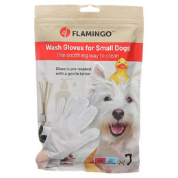 Flamingo Propy Waschhandschuh imprägniertes Tuch für Hunde – Bild 1 von 2