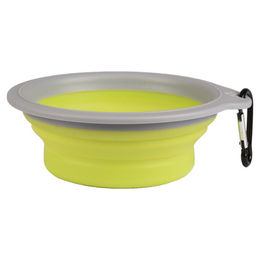 Produktbild von Flamingo Reisenapf Bubo Silikon grau/grün - 375 ml