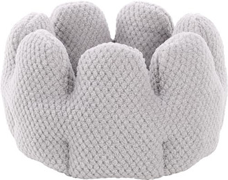 Produktbild von Flamingo Schlafplatz Jacquard Rund Grau für Katzen und Kleine Hunde