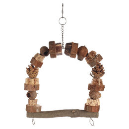 Flamingo Sittichspielzeug Schaukel Takkie braun – Bild 1 von 3