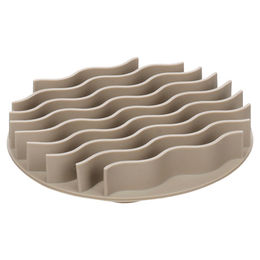 Produktbild von Flamingo Slow Feeder-Einsatz Futternapf Kaja rund taupe, Maße: 15 x 2,5 cm