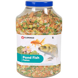 Produktbild von Flamingo Teichfutter Flakes - 5 l