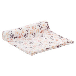 Flamingo Tierdecke Kiki rechteckig weiß/schwarz/braun/hellbraun – Bild 1 von 5