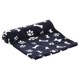 Flamingo Tierdecke Zuma rechteckig dunkelblau/weiß – Bild 1 von 5