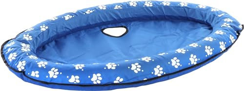 Flamingo Tierkissen Luftbett Fresk Flosi oval blau – Bild 1 von 6