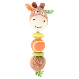 Flamingo Tierkuscheltier Hundespielzeug Cheery Ziege mit Tennisball – Bild 1 von 3