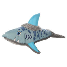 Flamingo Tierkuscheltier Hundespielzeug Jawsi Hai blau – Bild 1 von 3