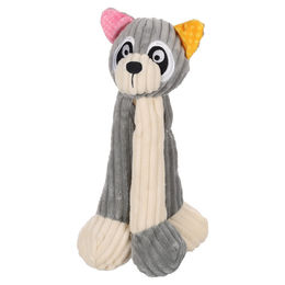 Flamingo Tierkuscheltier Hundespielzeug Kareau Waschbär grau – Bild 1 von 2