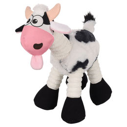 Flamingo Tierkuscheltier Hundespielzeug Kuwa Kuh weiß – Bild 1 von 2