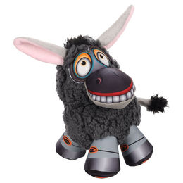 Flamingo Tierkuscheltier Hundespielzeug Monka Esel grau – Bild 1 von 3