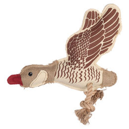 Flamingo Tierkuscheltier Hundespielzeug Nada Gans braun – Bild 1 von 3