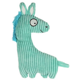 Flamingo Tierkuscheltier Hundespielzeug Pebbles Pferd grün – Bild 1 von 3