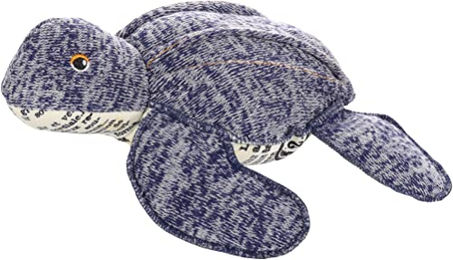 Flamingo Tierkuscheltier Hundespielzeug Schildkröte Newsy blau – Bild 1 von 4