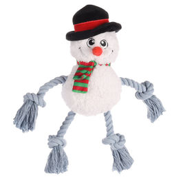 Flamingo Tierkuscheltier Hundespielzeug Xima Schneemann weiß – Bild 1 von 3