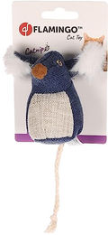 Flamingo Tierkuscheltier Katzenspielzeug Maus Jeany blau - 16 cm – Bild 1 von 3