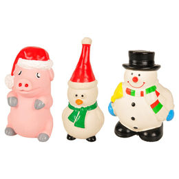 Produktbild von Flamingo Tierquietschie Hundespielzeug Weihnachten Latex Fun