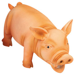 Produktbild von Flamingo Tierquietschie Latexschwein orange