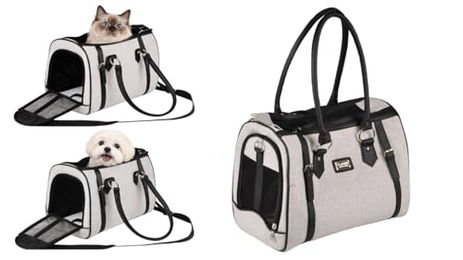 Flamingo Tiertransporttasche Cilou Tatjana lichtgrau – Bild 1 von 6