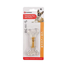Flamingo TPR Knochen Transparent Hühnergeschmack 12cm - 1 Stk. – Bild 1 von 3