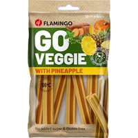 Produktbild von Flamingo Veggie Stick mit Ananas für Hunde - 6 x 78 g