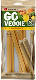 Produktbild von Flamingo Veggie Stick mit Ananas Hundesnack - 3 x 50 g