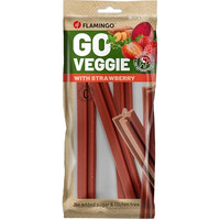 Produktbild von Flamingo Veggie Stick mit Erdbeere Hundesnack - 3 x 150 g