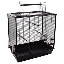 Flamingo Vogelkäfig Sittichkäfig Gru schwarz – Bild 1 von 5