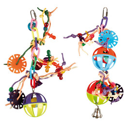 Produktbild von FLAMINGO Vogelspielzeug Ball mit Saiten - 1 Stk.