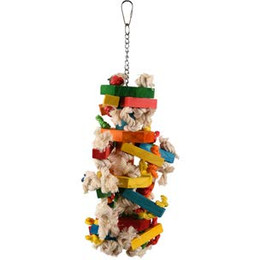 Produktbild von Flamingo Vogelspielzeug Regenbogen aus Holz