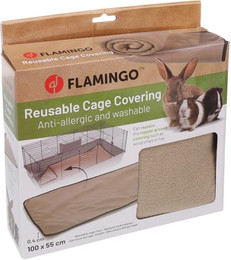 Produktbild von Flamingo Waschbare Käfigeinlage Riley taupe - 100 cm