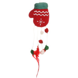 Produktbild von Flamingo Weihnachten KS Mixxa Handschuh mit Federn Rot