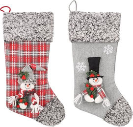 Flamingo Weihnachtsspielzeug Westley Weihnachtsstrumpf grau – Bild 1 von 4