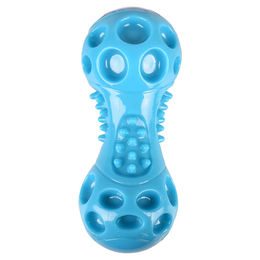 Flamingo Wido Quietschhantel Hundespielzeug TPR blau – Bild 1 von 3